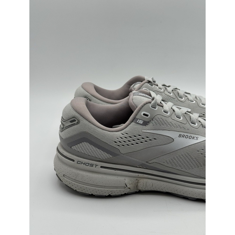 Brooks Ghost 15 Shoes Womens Size 7.5 Gray Running 1203801B112 Sneakers Walking - Picture 3 of 14